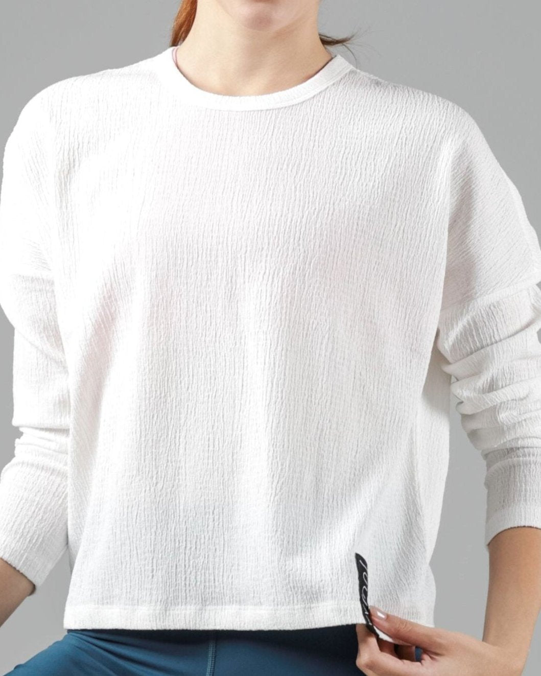 Jacquard Drop Shoulder Tee
