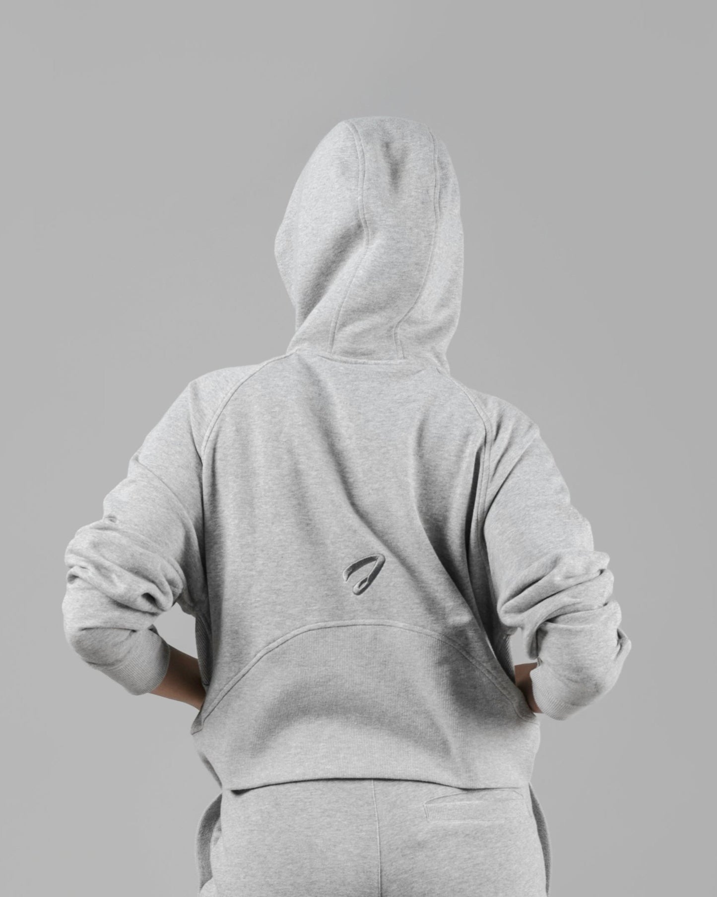 French Terry Oversized Full-Zip Hoodie