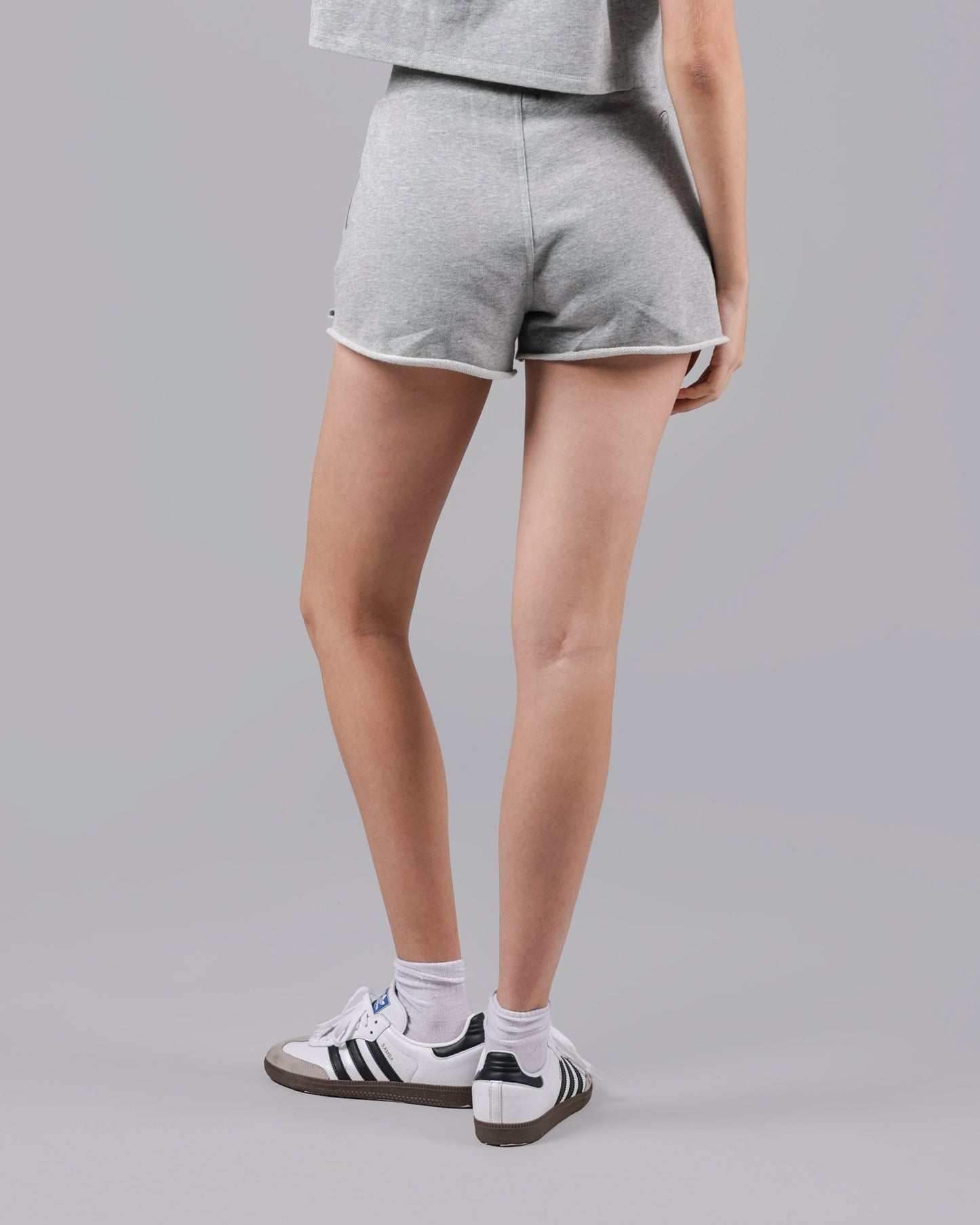 French Terry Raw-Edge Short