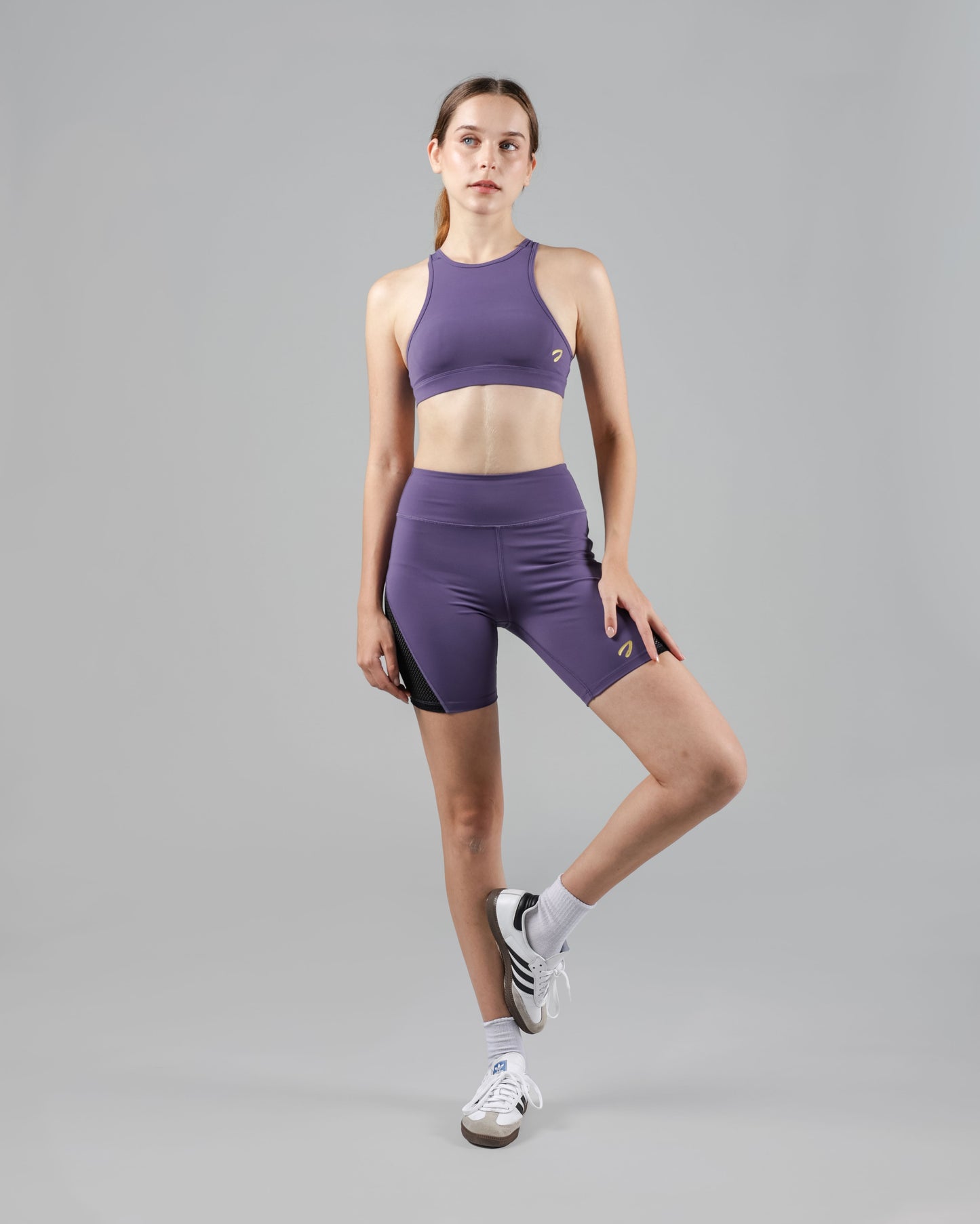 Tori Zip-Pocket Biker Shorts
