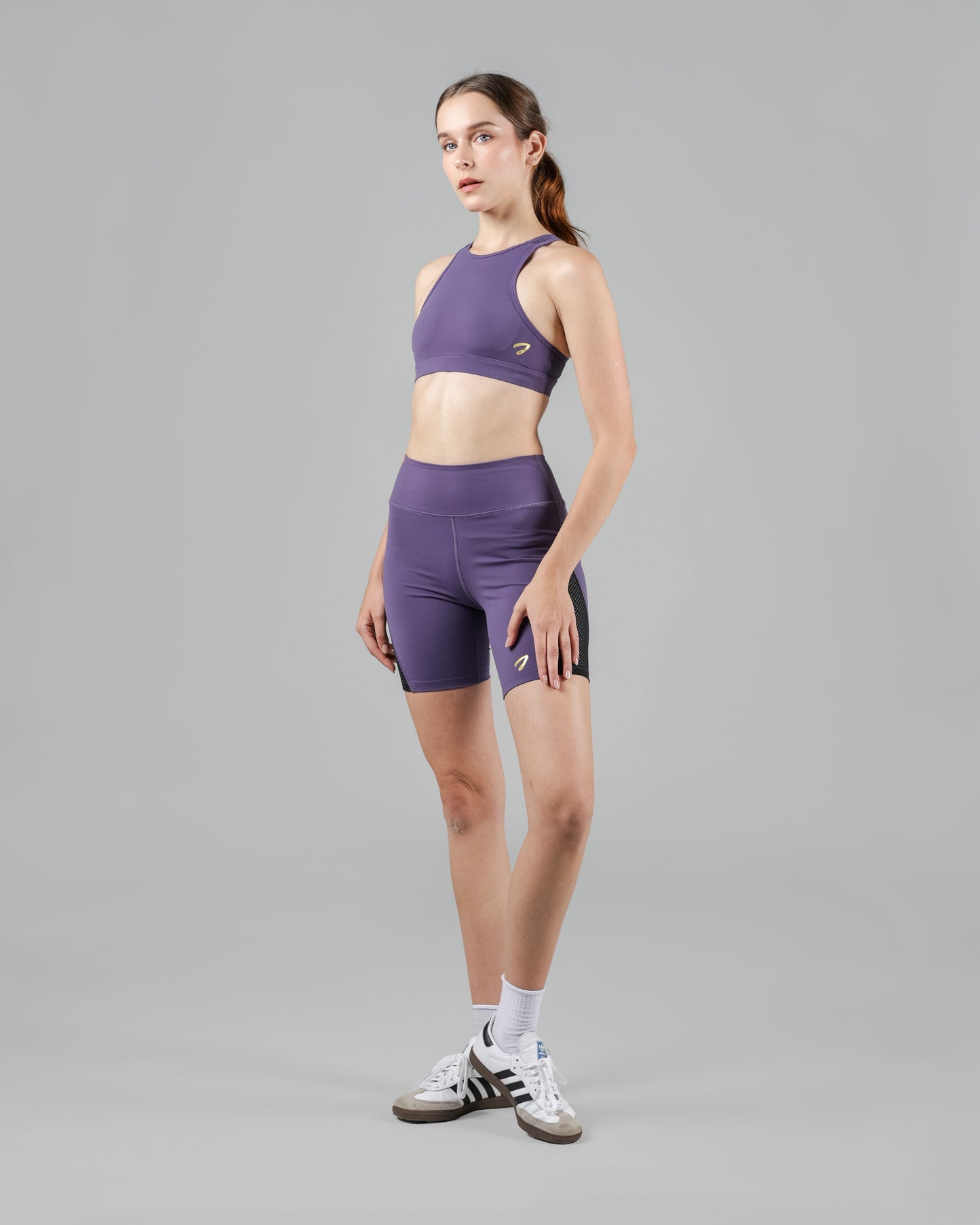 Tori Zip-Pocket Biker Shorts