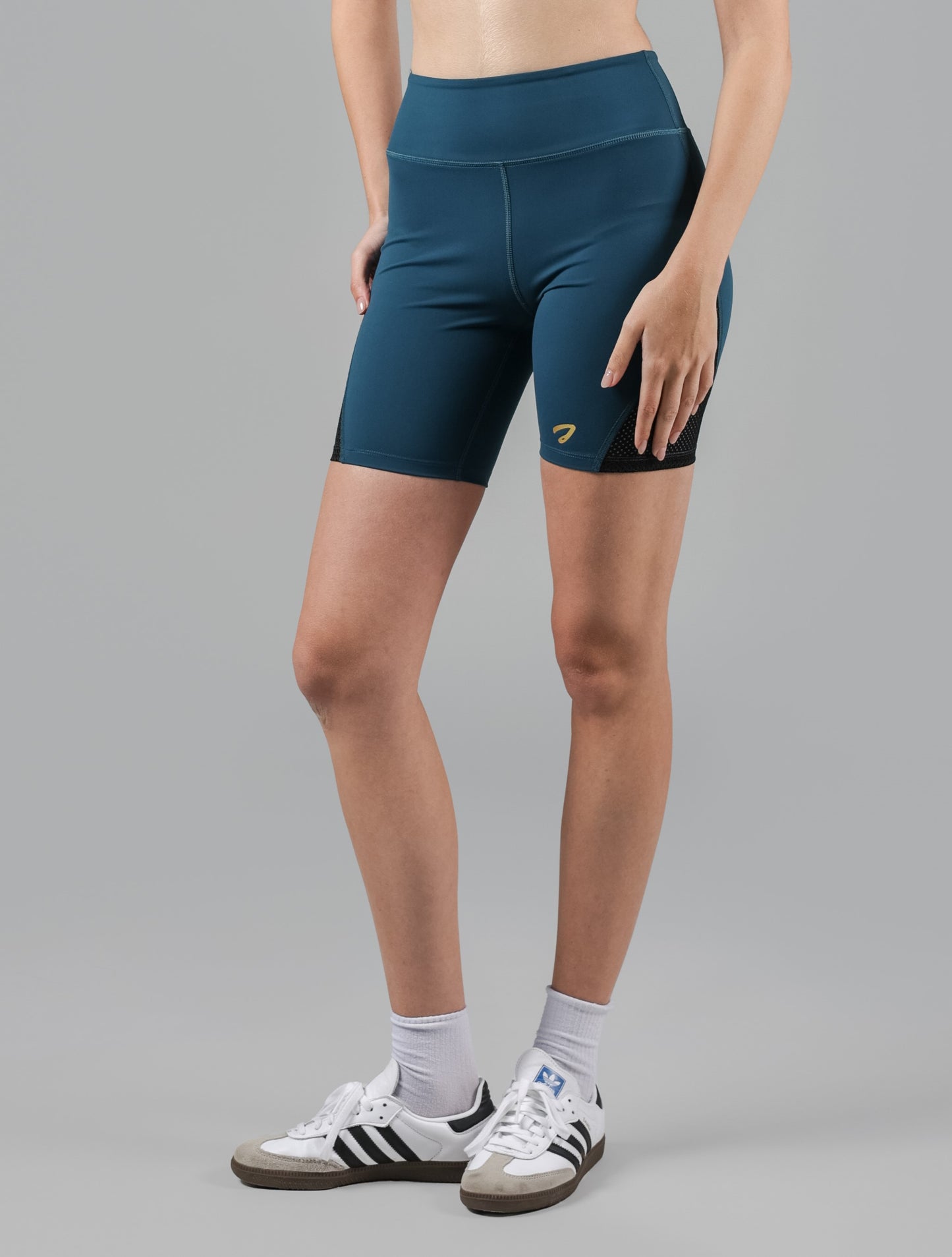 Tori Zip-Pocket Biker Shorts
