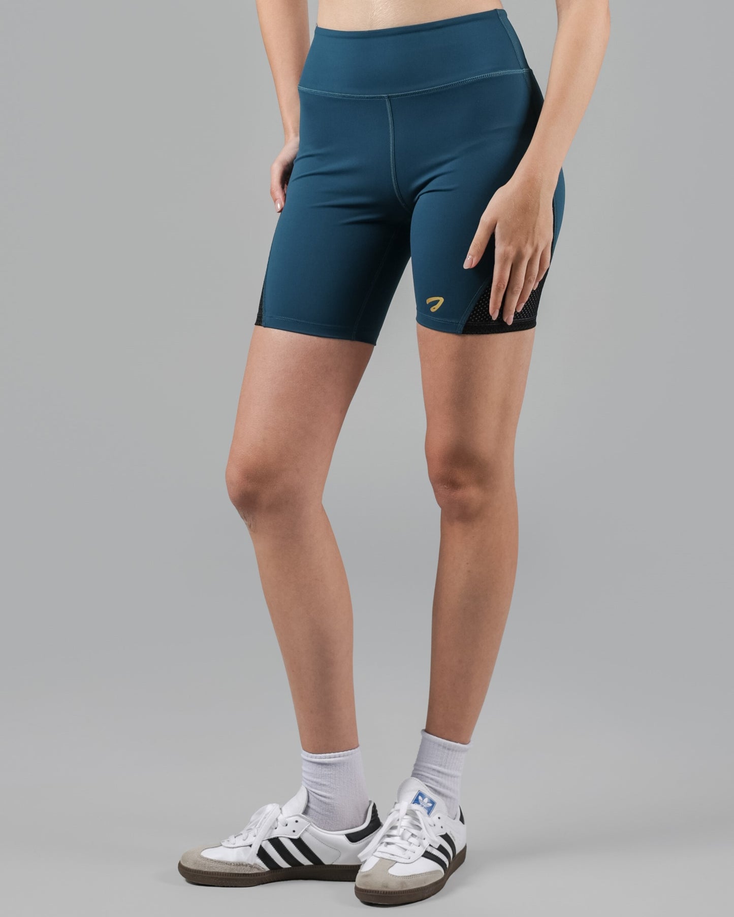 Tori Zip-Pocket Biker Shorts