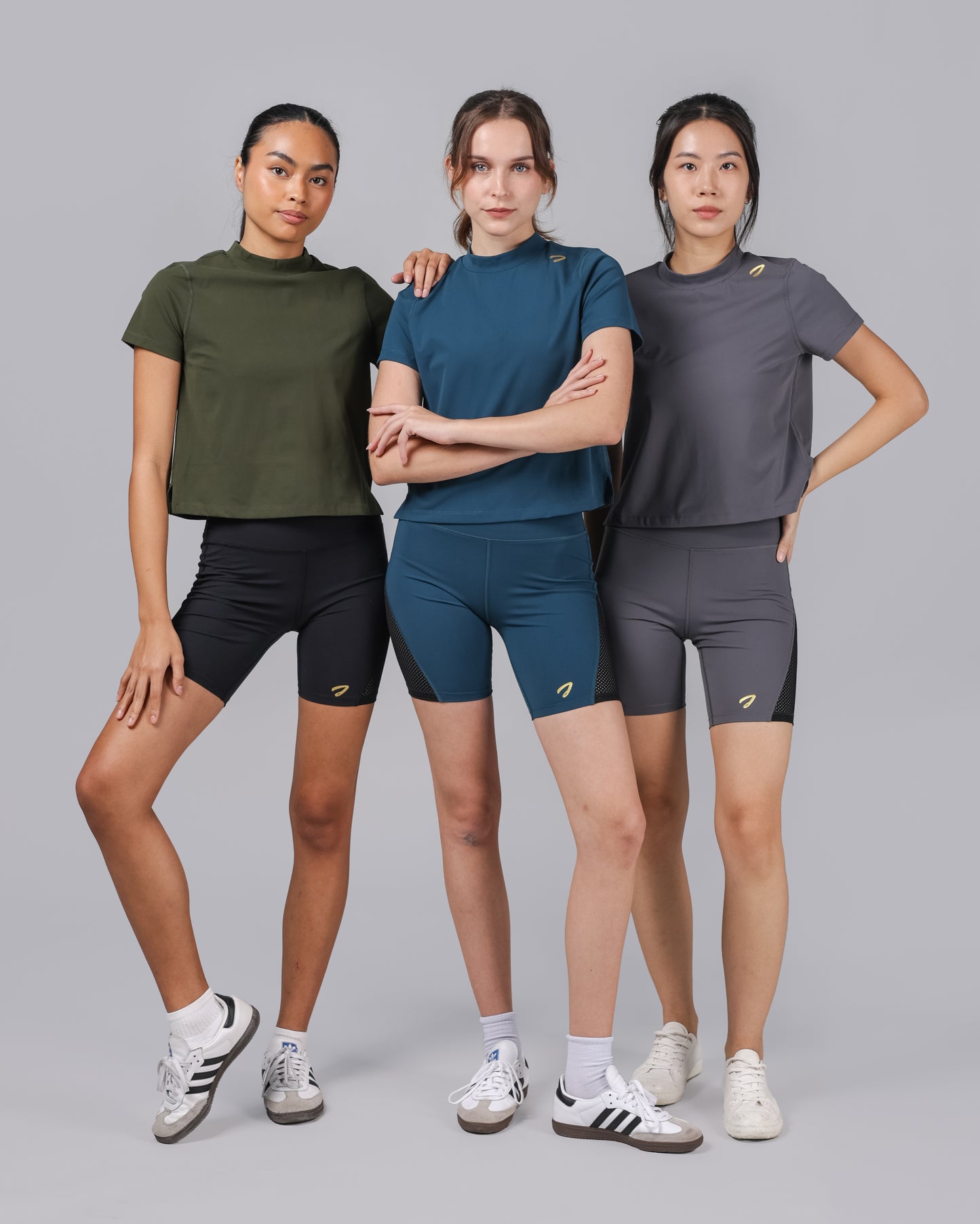 Tori Zip-Pocket Biker Shorts