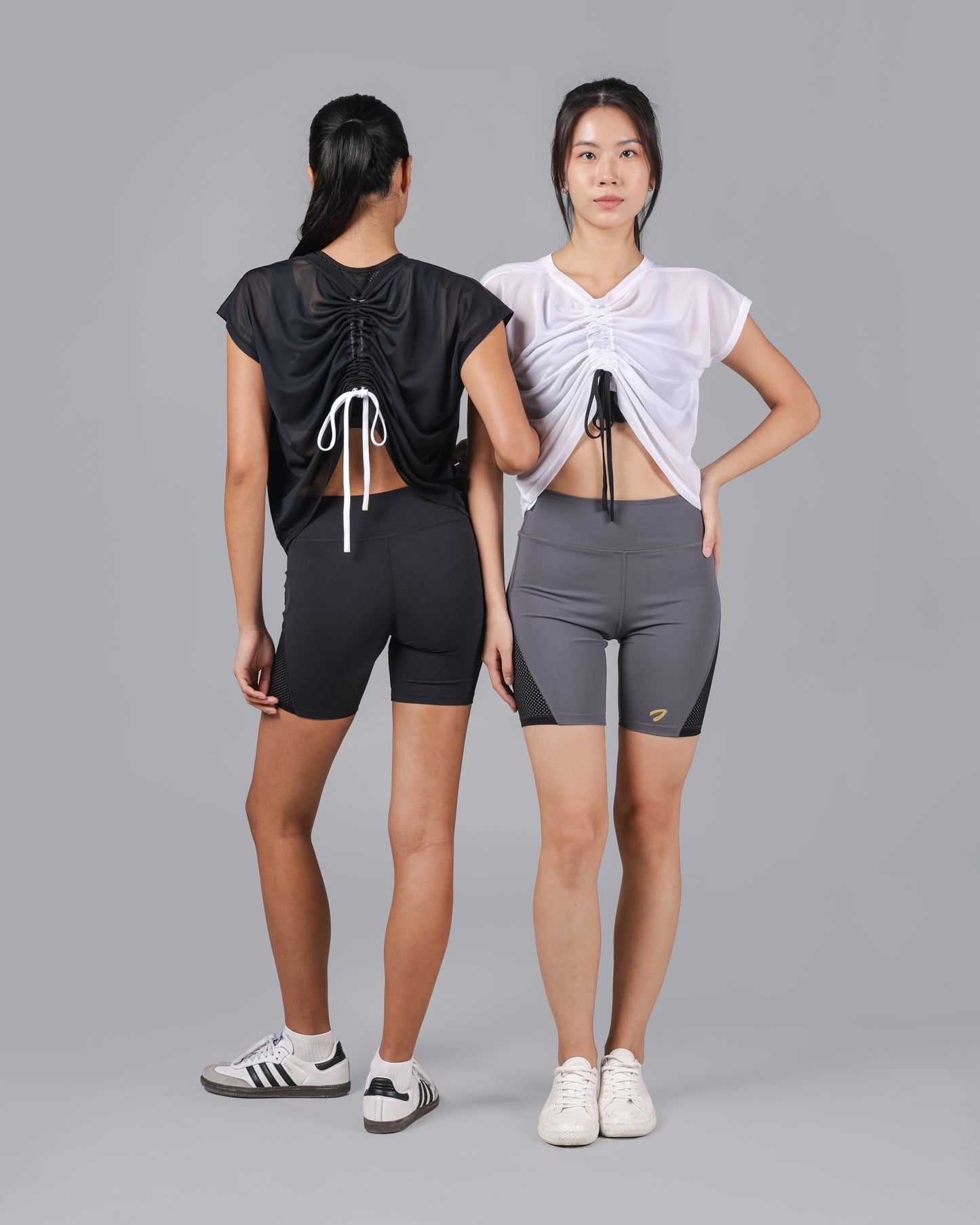 Tori Zip-Pocket Biker Shorts