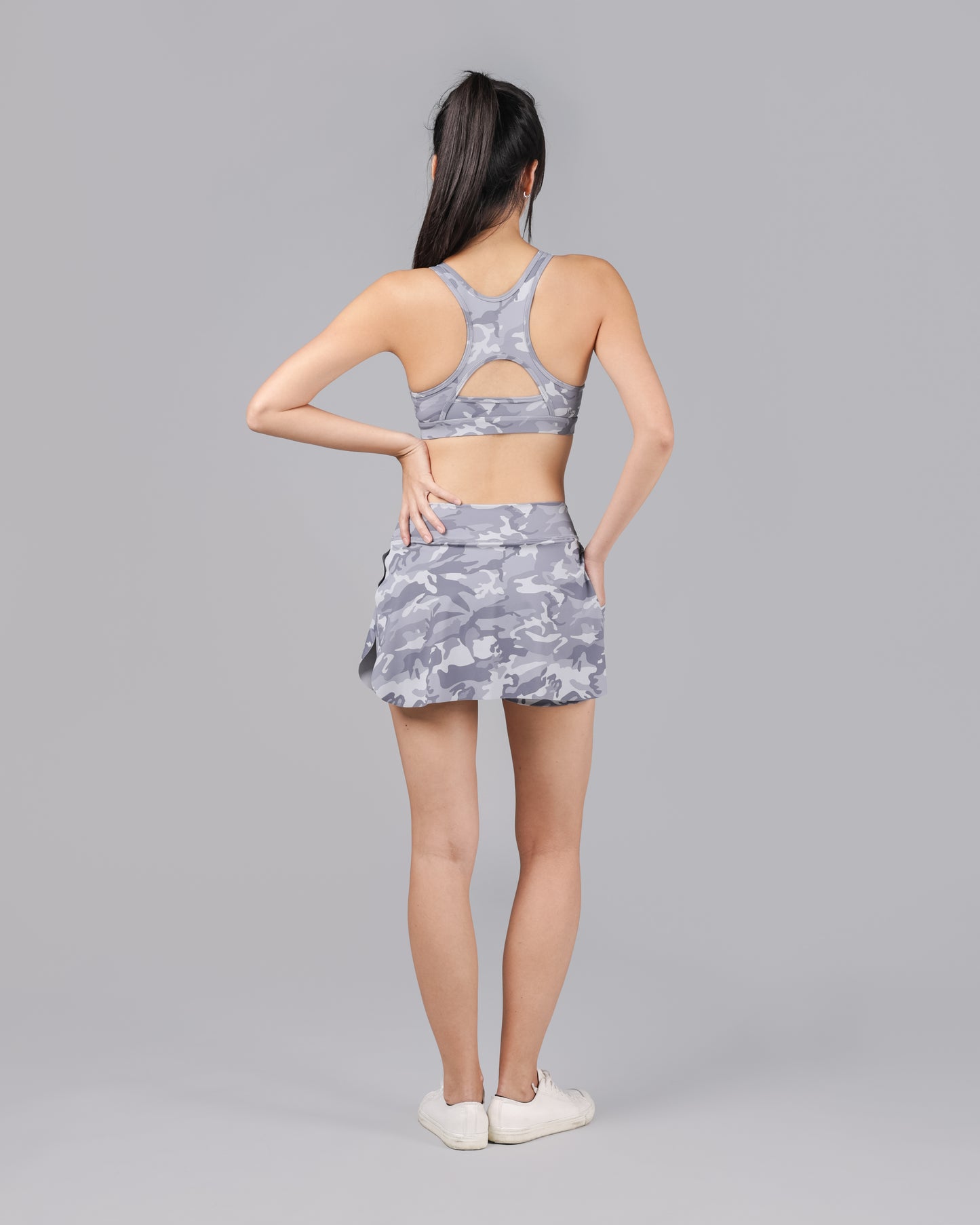 Racer Back Camo Sports Bra