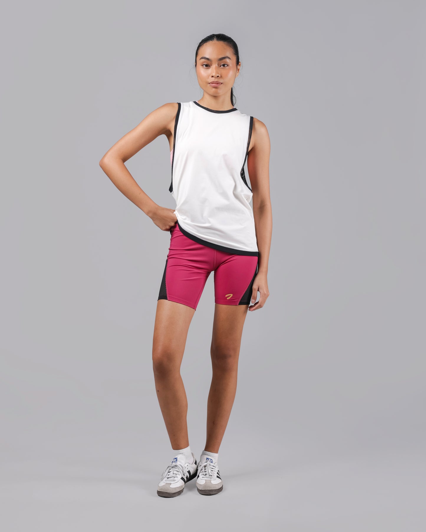 Tori Zip-Pocket Biker Shorts