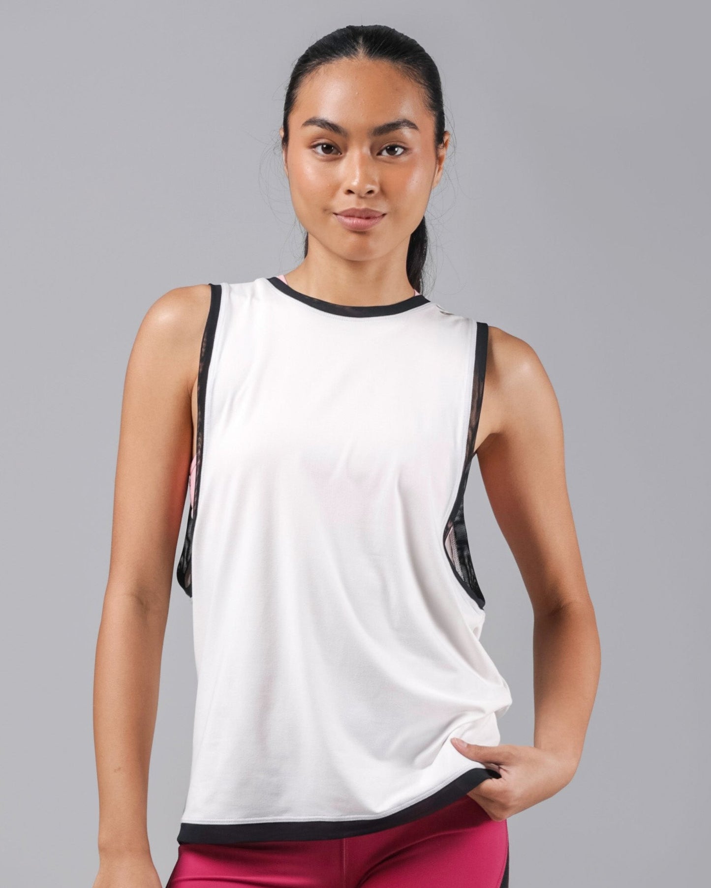 Bria Mesh Muscle Tank