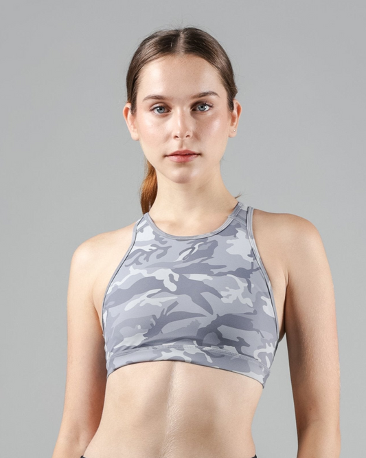 Racer Back Camo Sports Bra