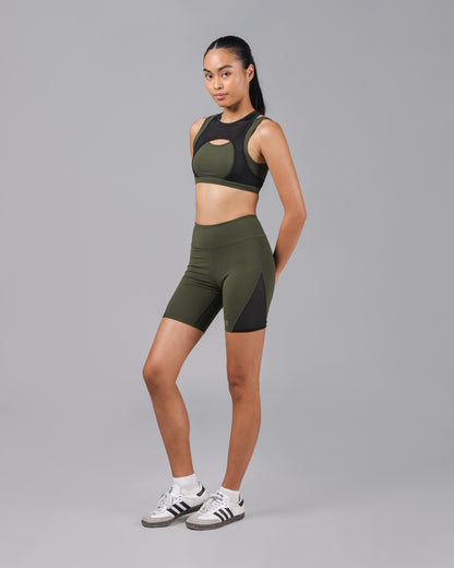 Tyra Mesh Biker Shorts